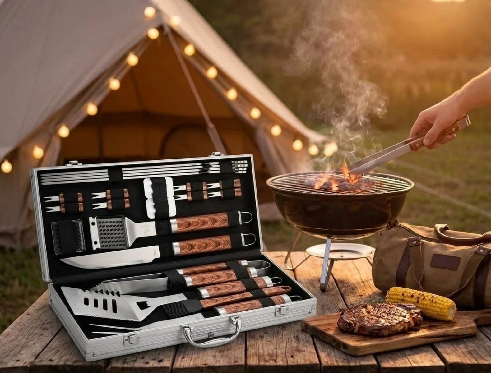 Cuisinart 10pc Premium Grilling Tool Set & Reviews | Wayfair